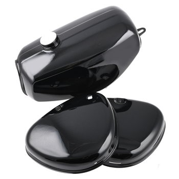 Zbiornik paliwa pokrywy boczne czarny premium Simson Enduro DPR Classic