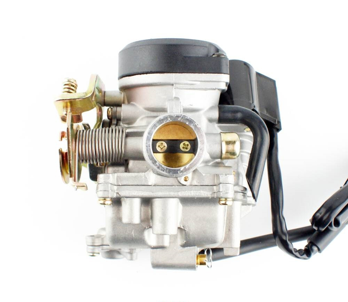 Gaźnik 4T GY6 80cc pompka + plastikowa pokrywka