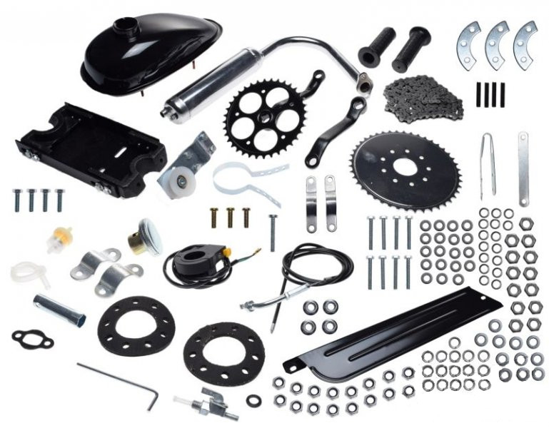 Silnik spalinowy do roweru 4t 49ccm zestaw komplet