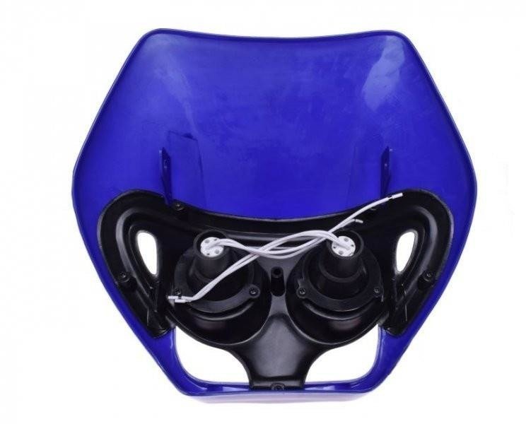 Owiewka 2 lampy halogeny niebieska uniwersalna