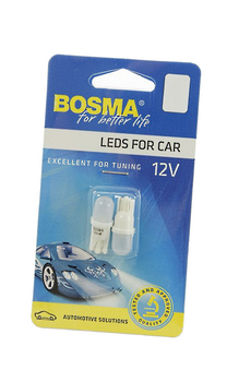 Żarówka BOSMA 12V 1*LED STANDARD T10 biała 6000K 