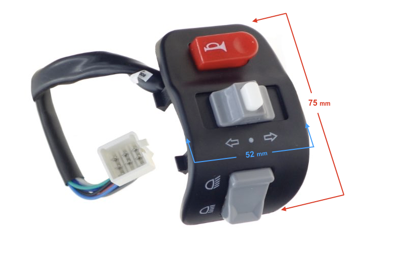 Przełącznik zespolony lewy do skutera Barton E-Max