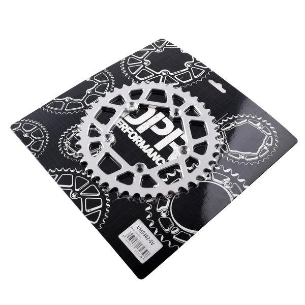 Zębatka tył 42z 420 aluminiowa srebrna Simson S53 DPR Performance