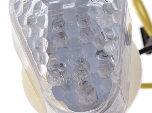 Kierunkowskaz biały klosz led do kawasaki para