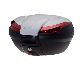 Kufer k-max z płytą montażową czarno biały 50l