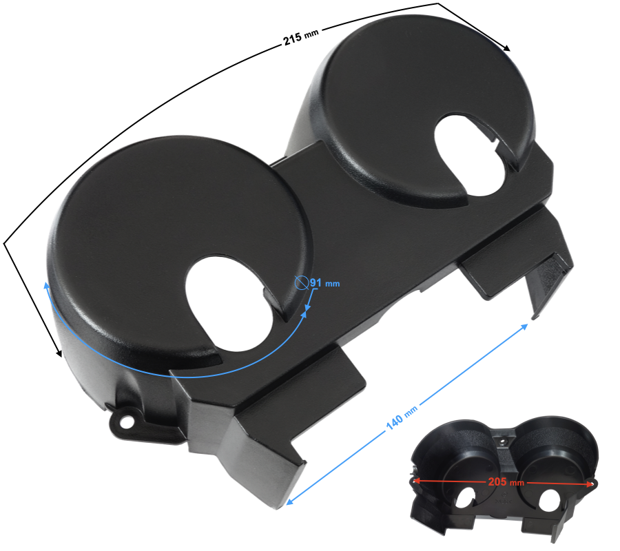 Obudowa licznika dół do motoroweru Barton Sprint 2
