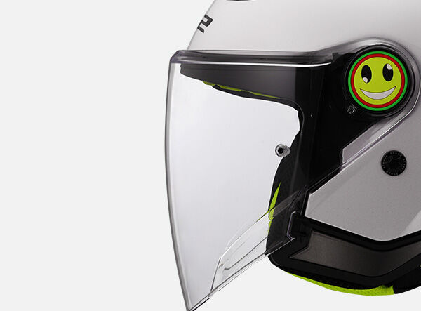 Kask dziecięcy LS2 OF622 Funny II Junior Solid White homologacja ECE 22.06