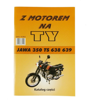 Katalog części z motorem na ty jawa ts 350 638 639