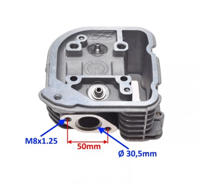 Głowica cylindra 125ccm 4T GY6 4T 152QMI-E4 chińskie skutery