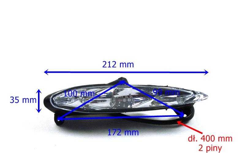 Kierunkowskaz tylni lewy do skutera Firefox - ledowy