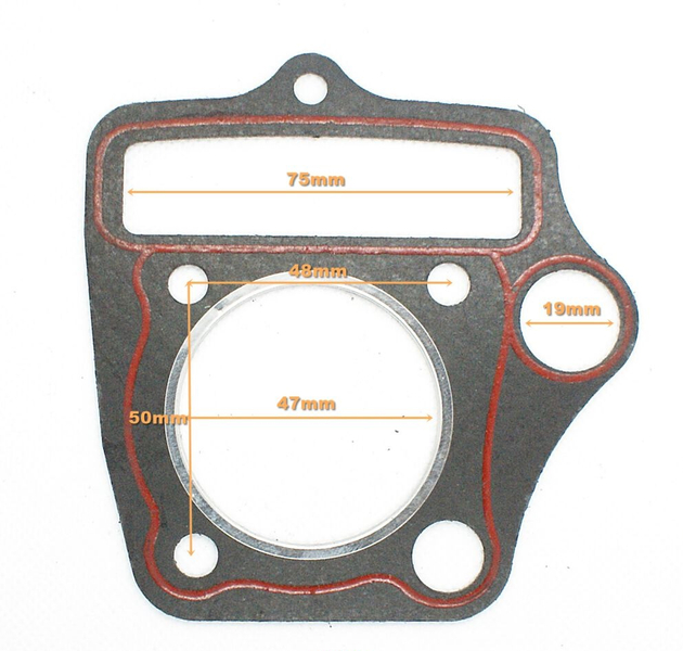 Uszczelki głowicy cylindra rury wydechowej minichopper 139FMB 4T 70cc 47mm  