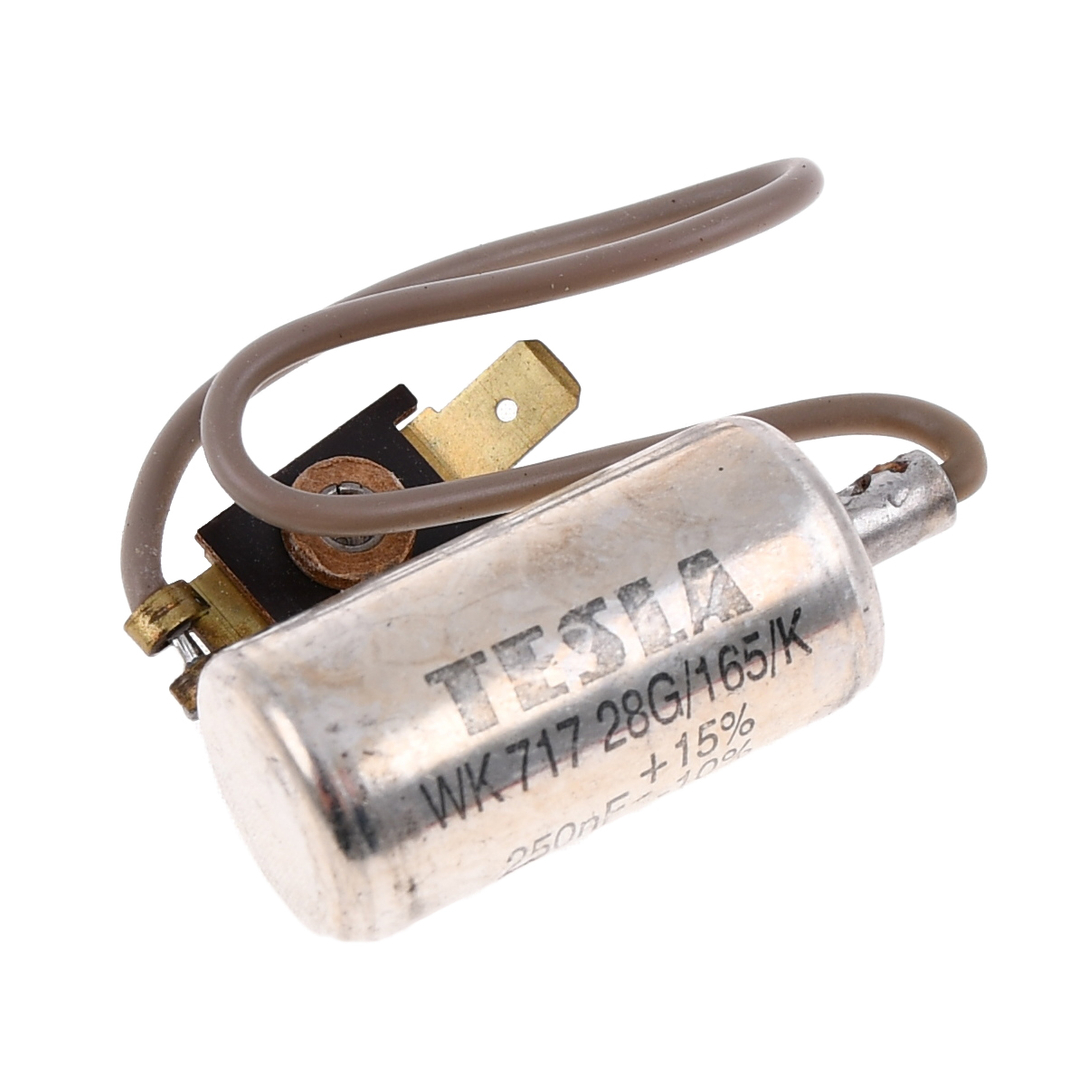 Kondensator zapłonu z przewodem Jawa 50 Tesla Czechy