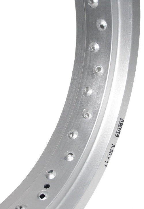 Obręcz Koła 17x3,50 36 szprych 17cali srebrna