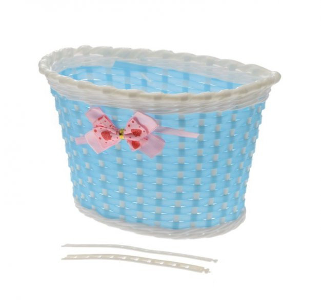 Kosz rowerowy dziecięcy na kierownicę niebieski