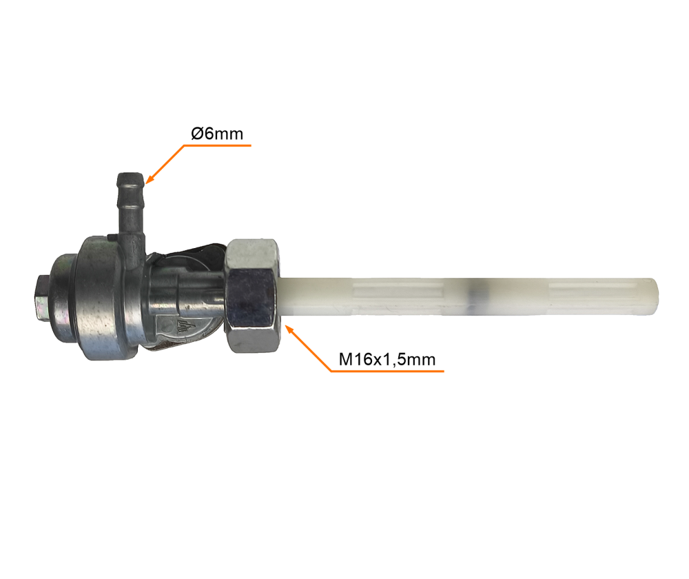 Kranik paliwa King Kinroad Łoś Romet GR200 Itxinii Tian Chopper M16x1,5