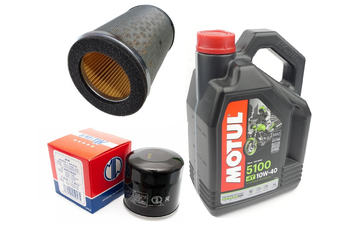 Filtr oleju powietrza olej HF303 Motul 5100 10w40 Honda CB 400 500 94-02r