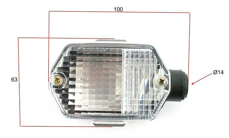 Kierunkowskaz kierunek kwadrat biały mz etz simson 