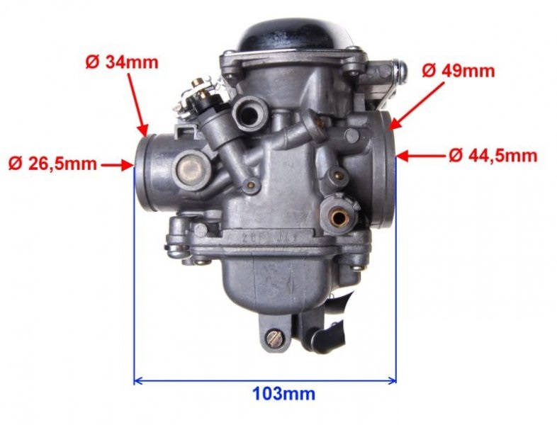 Gaźnik Hyosung GV Kingway czoper 250 Lifan LF250-4 zestaw 2 szt