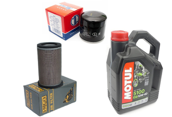 Filtr oleju powietrza olej HF303 Motul 5100 10w40 Kawasaki ER5 500 97-06r