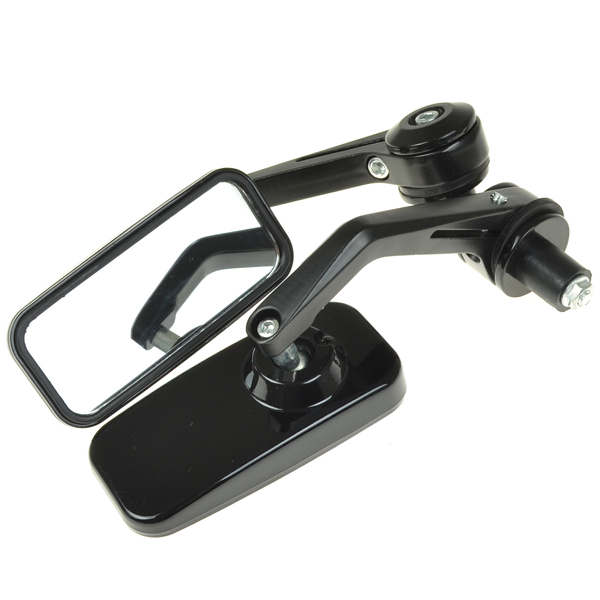 Lusterka dolne prostokątne czarne uniwersalne Cafe Racer Bobber Custom