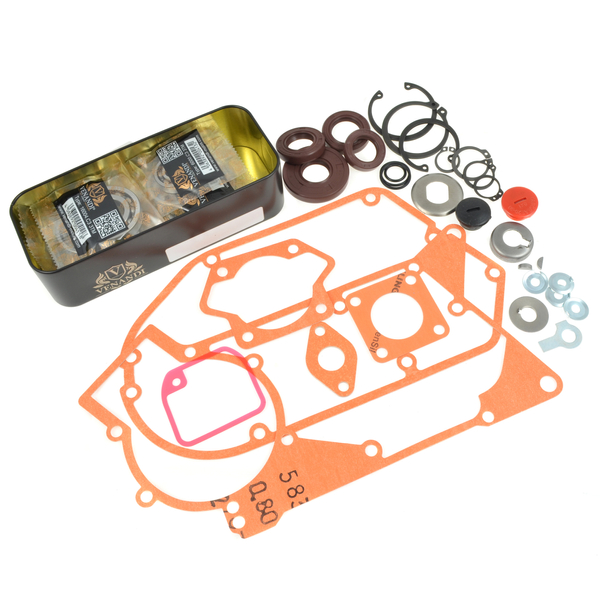 Zestaw naprawczy silnika Simson S51 SR50 łożyska uszczelki segery Venandi