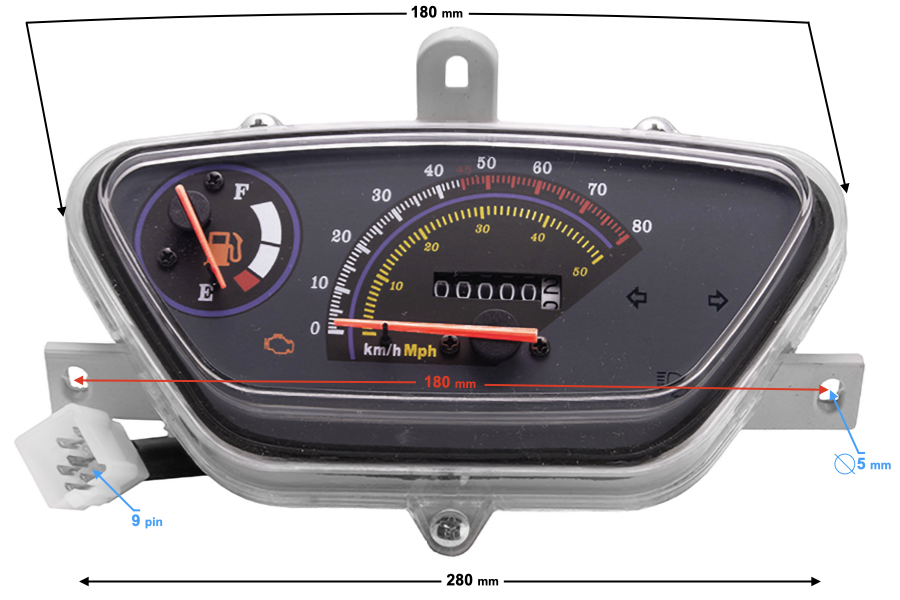 Licznik prędkościomierz do skutera Barton 21 2 Gy6