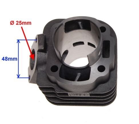 Cylinder 70cc 47mm głowica 2T Barton Zipp Romet Sym Keeway Aprilia MBK KTM