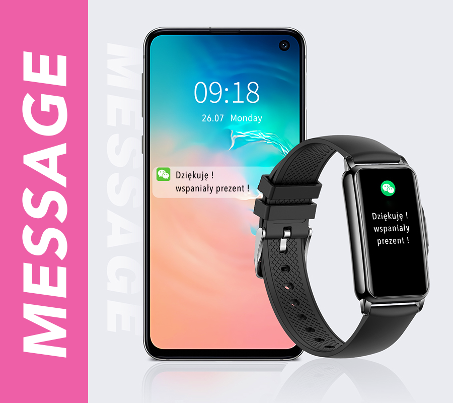 Smartwatch zegarek Rubicon RNCF04 czarny Bluetooth