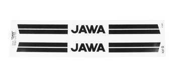 Naklejka naklejki jawa czarna podłużna długa 290mm