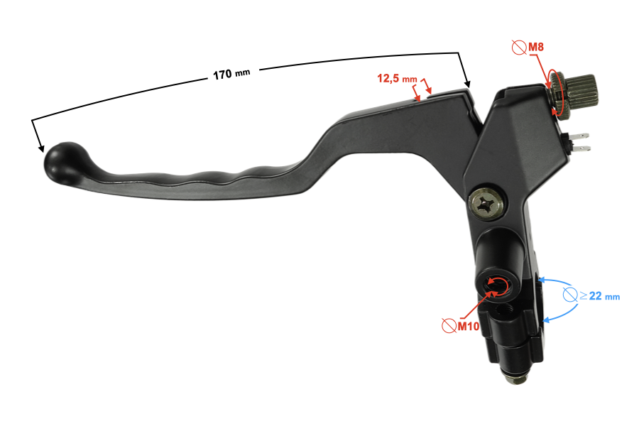 Dźwignia ręczna sprzęgła do Barton Sprint 2 korpus dźwignia sprzęgła