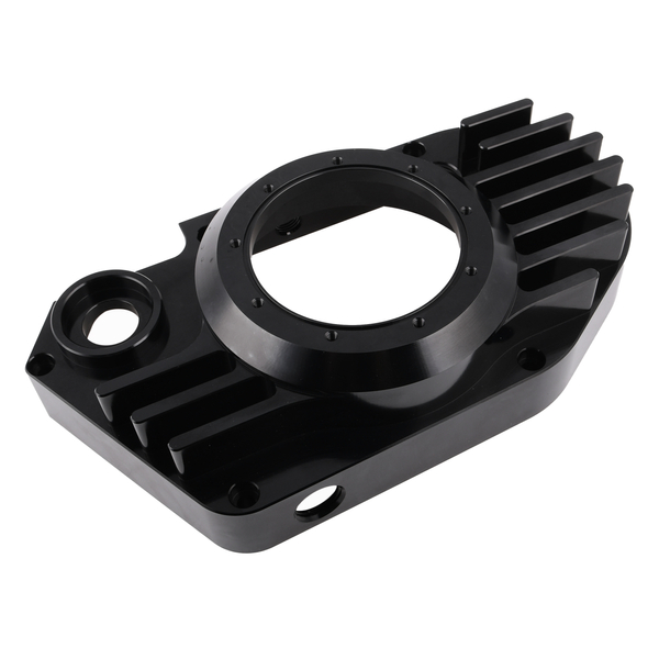 Pokrywa silnika lewa aluminiowa czarna clear Simson S51 SR50 DPR Performance