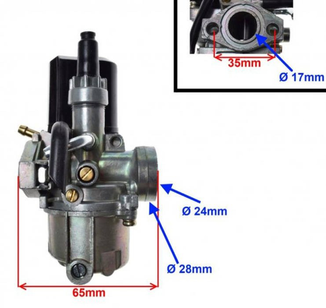 Gaźnik 2T Peugeot Speedfight Ludix Buxy Honda Dio Bali Kymco Agility Sym