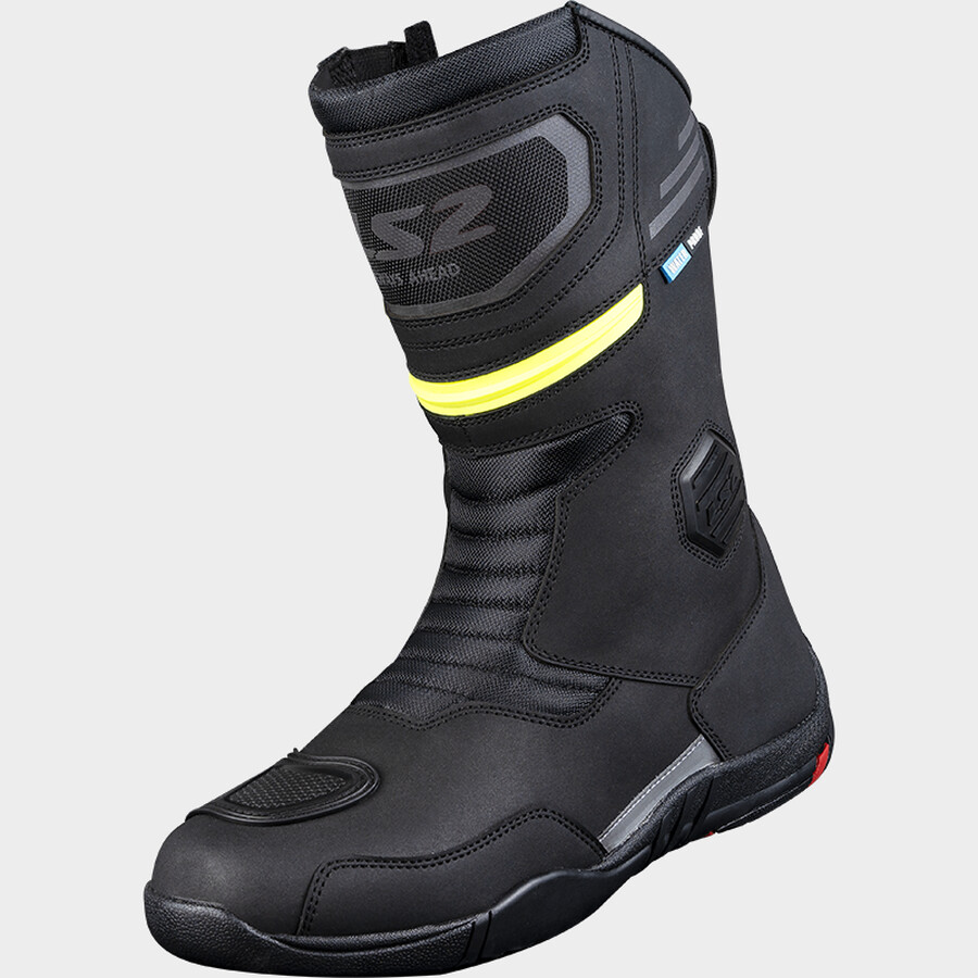 Buty motocyklowe męskie LS2 Goby Man Black Yellow wodoodporne