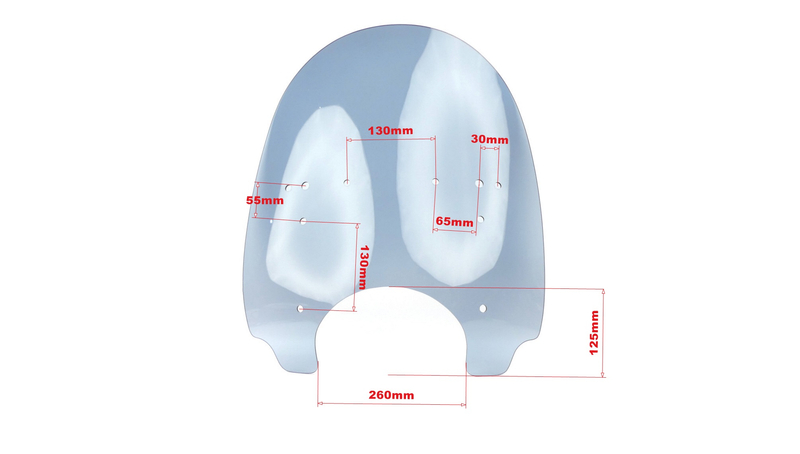 Szyba owiewka motocyklowa duża Harley Honda Kawasaki Suzuki Yamaha Hyosung 