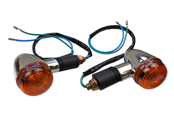 Kierunkowskazy tył pomarańczowe minichopper motorower Łoś King komplet