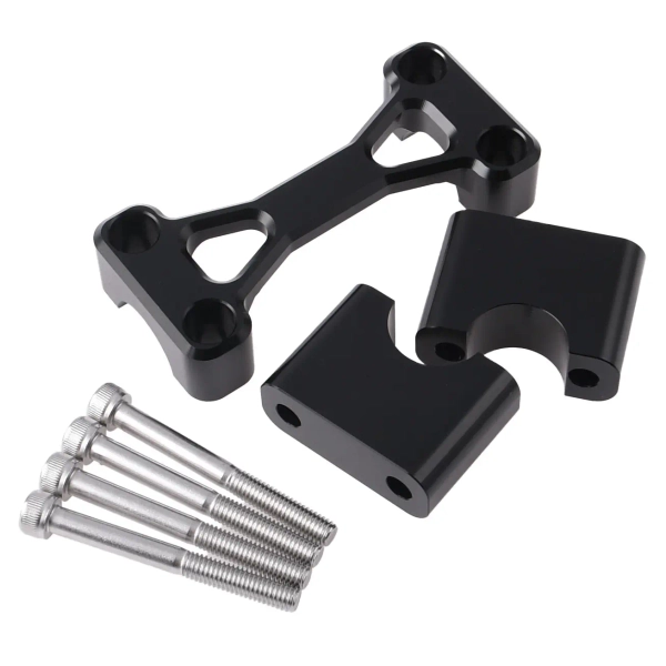 Zacisk kierownicy alu cnc czarny Simson S51 S50 DPR Performance