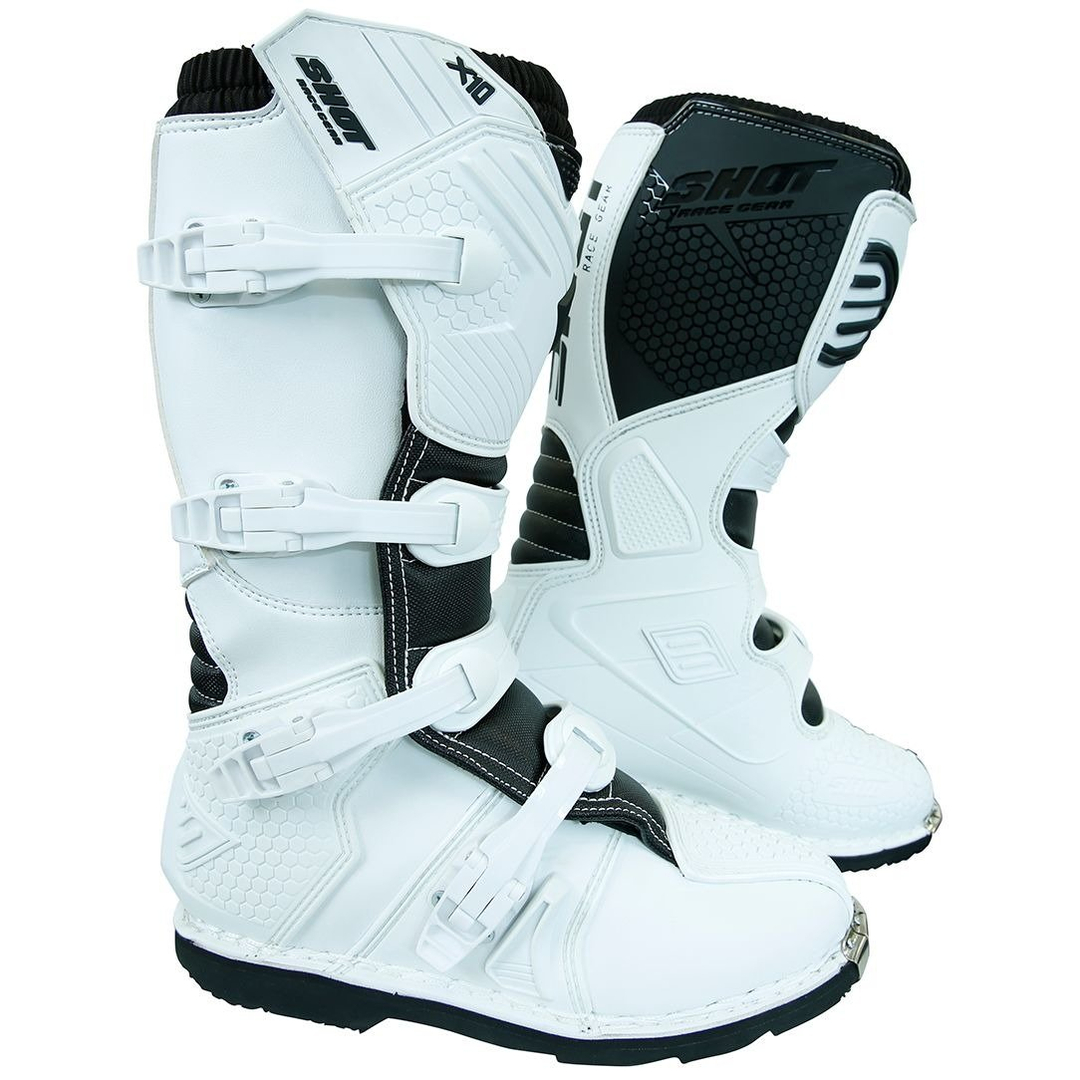 Buty shot (2021) białe cross enduro atv model x10