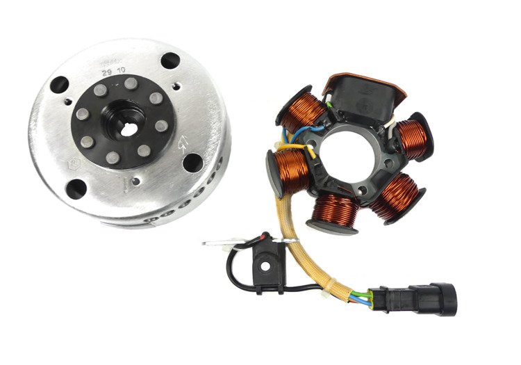 Stator iskrownik z kołem magnesowym piaggio zip 2t