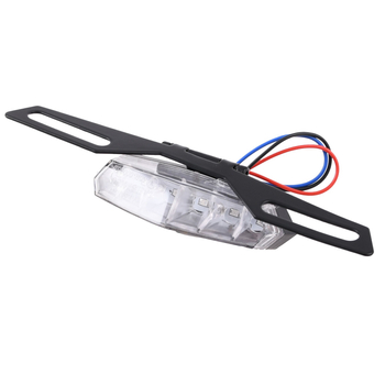 Lampa tylna uniwersalna Led biała z uchwytem tablicy Racing Force