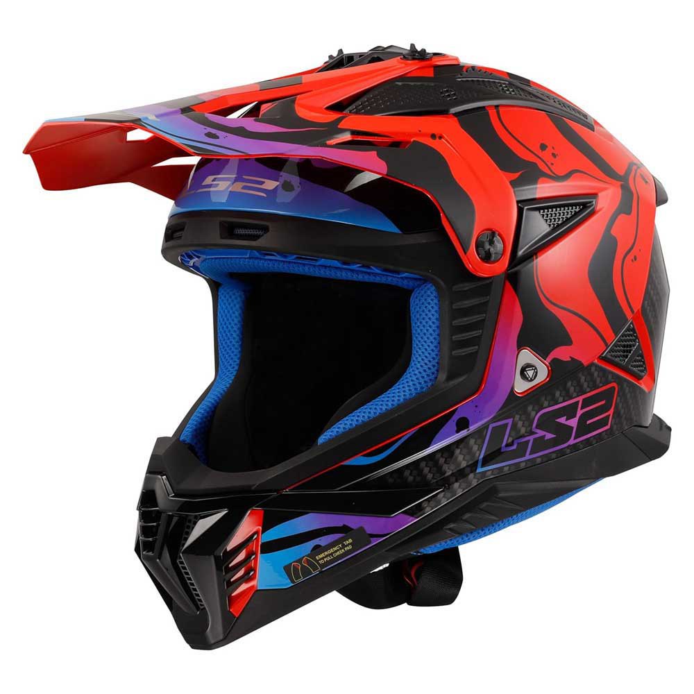 Kask crossowy LS2 MX708 Fast II Wash Gloss Red homologacja ECE 22.06