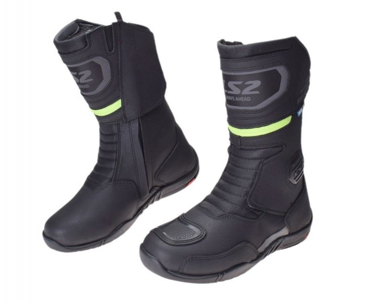 Buty motocyklowe męskie LS2 Goby Man Black Yellow wodoodporne