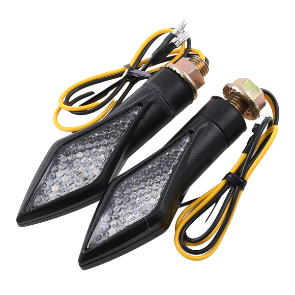 Kierunkowskazy mini strzałki Led czarne V29 homologacja E11