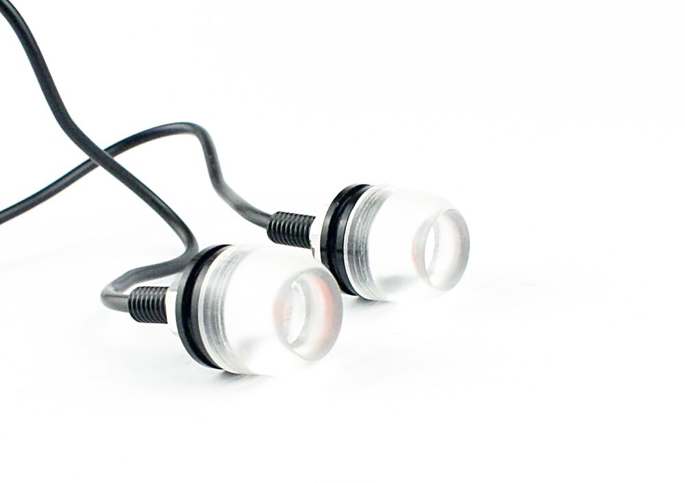 Śruby tablicy rejestracyjnej świecące pomarańczowe 2 sztuki