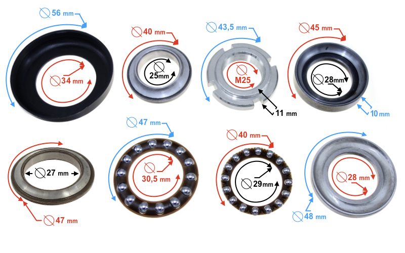 Mocowanie główki ramy do motoroweru Barton FR 2