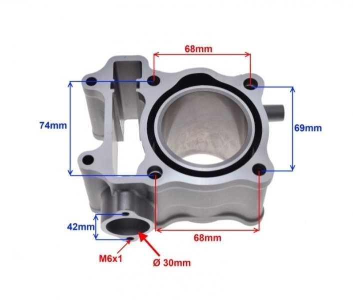 Cylinder honda sh pes 125ccm 52.40mm 12100-kgf-910