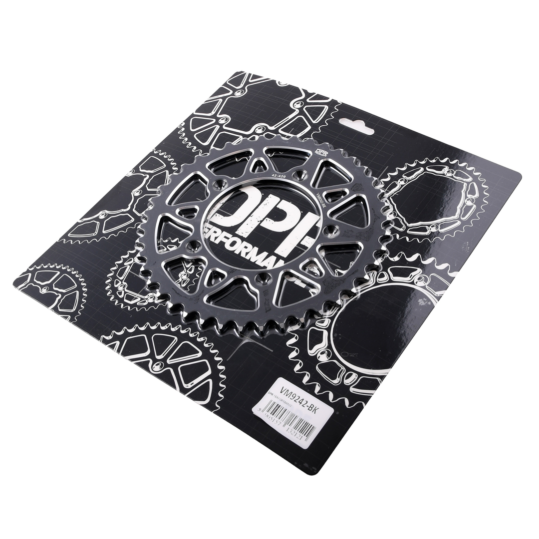 Zębatka tył 42z 420 aluminiowa czarna V2 Simson S53 DPR Performance