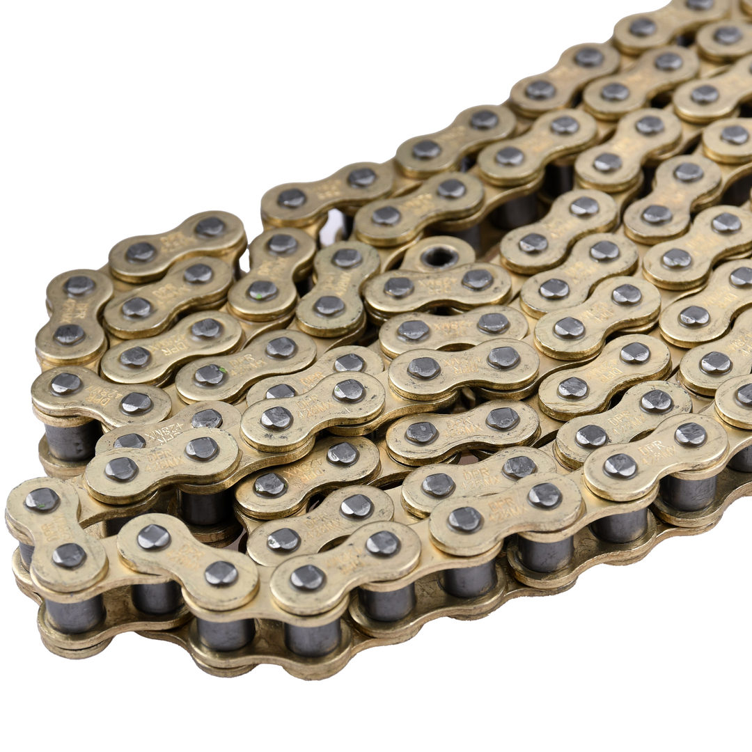 Łańcuch napędowy 118 ogniw 428MX złoty Professional WSK 125 DPR Performance