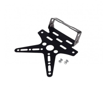 Uchwyt mocowanie tablicy rejestracyjnej czarne uniwersalne