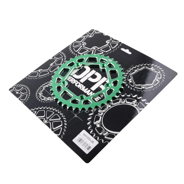 Zębatka tył 38z 420 aluminiowa zielona Simson S53 DPR Performance