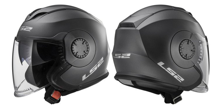 Kask otwarty ls2 of570 verso solid matt titanium